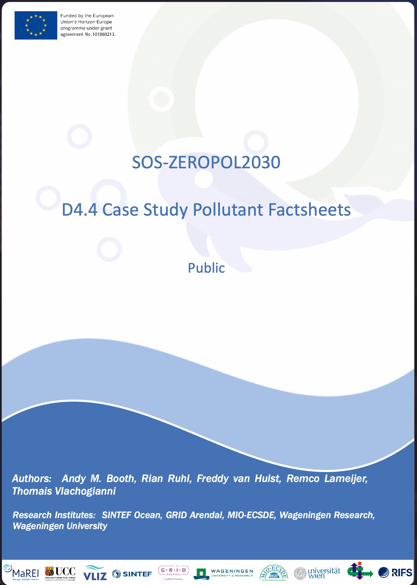 D4.4 Case Study Pollutant Factsheets