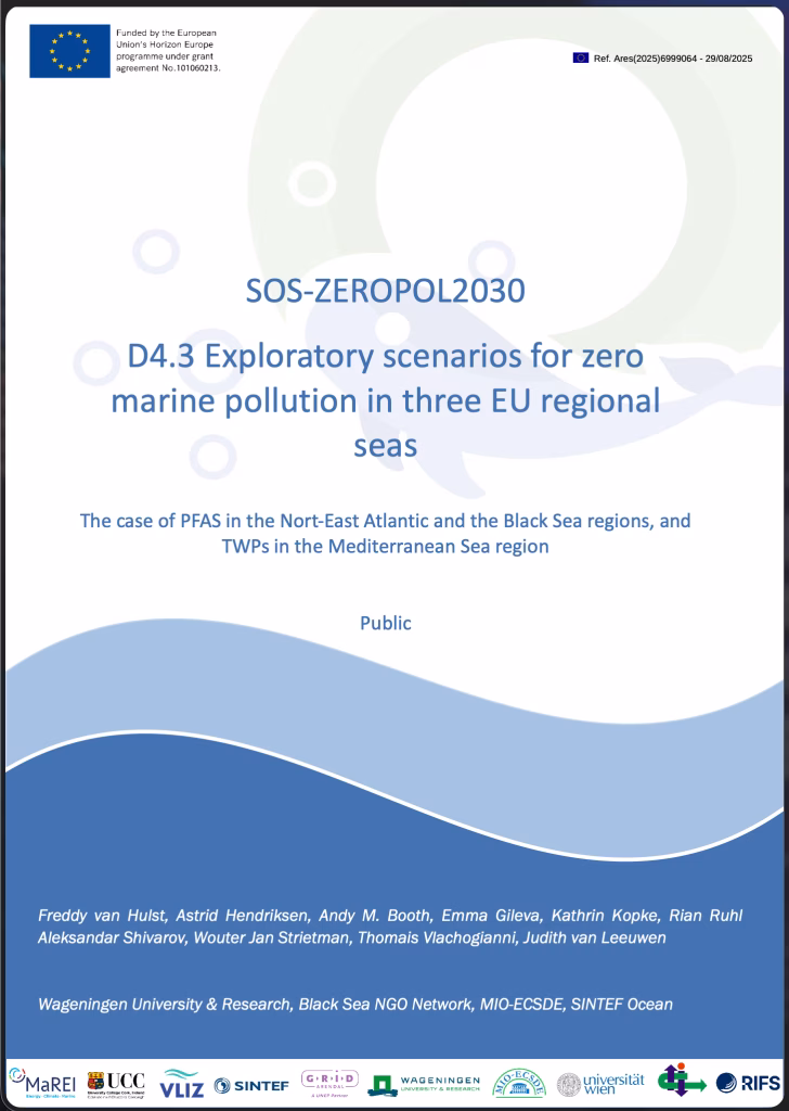 D4.3 Exploratory scenarios for zero marine pollution in three EU regional seas