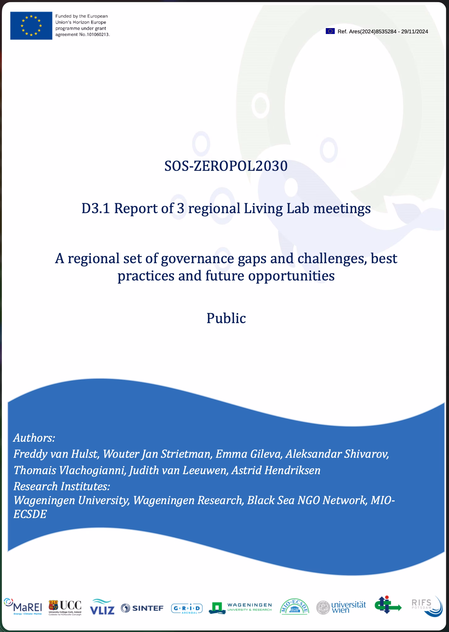 D3.1 Report of 3 regional Living Lab meetings