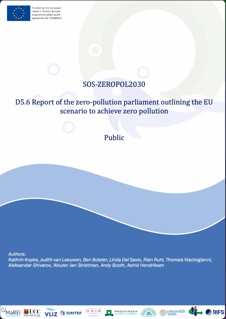 D5.6 Report of the zero-pollution parliament outlining the EU scenario to achieve zero pollution